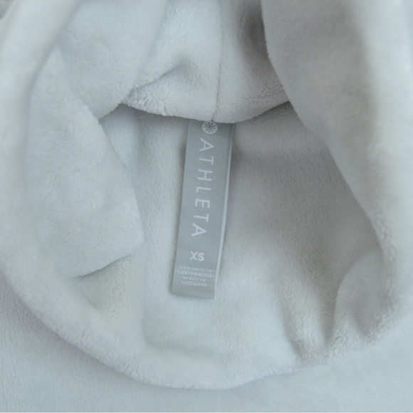 Athleta‎ Double Cozy Karma Funnel Neck Sweatshirt, Sea Salt White Size XS 511446 - Picture 5 of 9